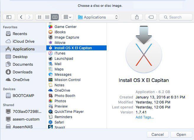 os x el capitan not booting on vmware 12 player